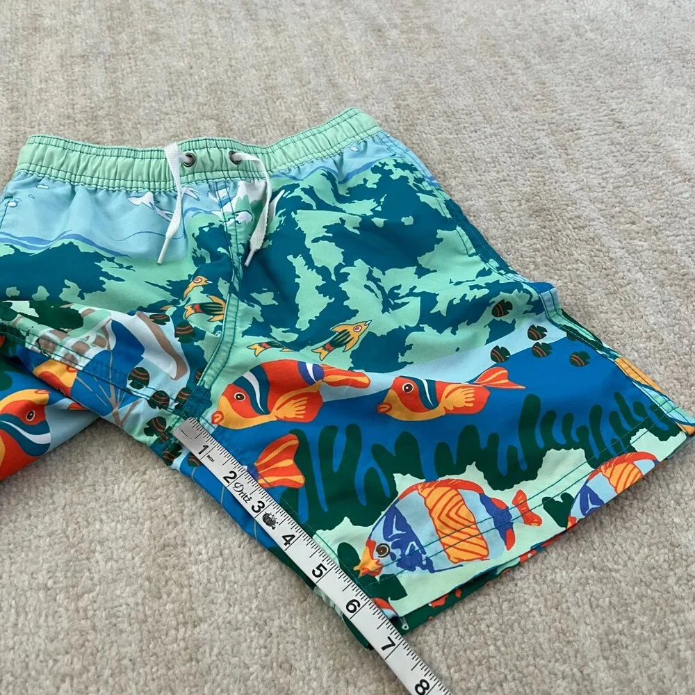 Hanna Andersson Boys Fish Sea Swim Shorts Trunks 10 - Picture 5 of 8